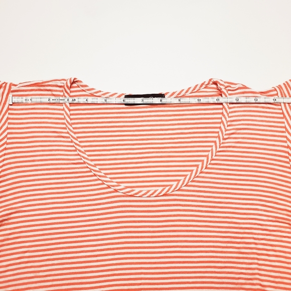 Kim & Cami Off Shoulder Front Tie Candy Stripe Top - Picture 6 of 9